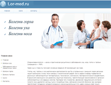 Tablet Screenshot of lor-med.ru
